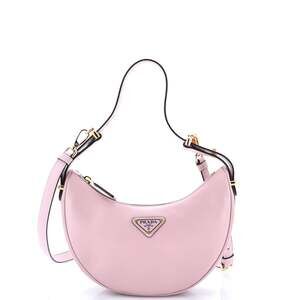 Prada Arque Half Moon Hobo Leather Mini #225854P24B